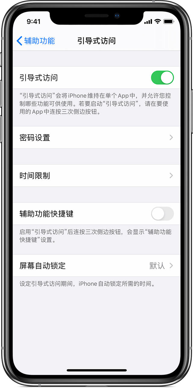 合阳苹果手机维修分享如何在 iPhone 上退出引导式访问 