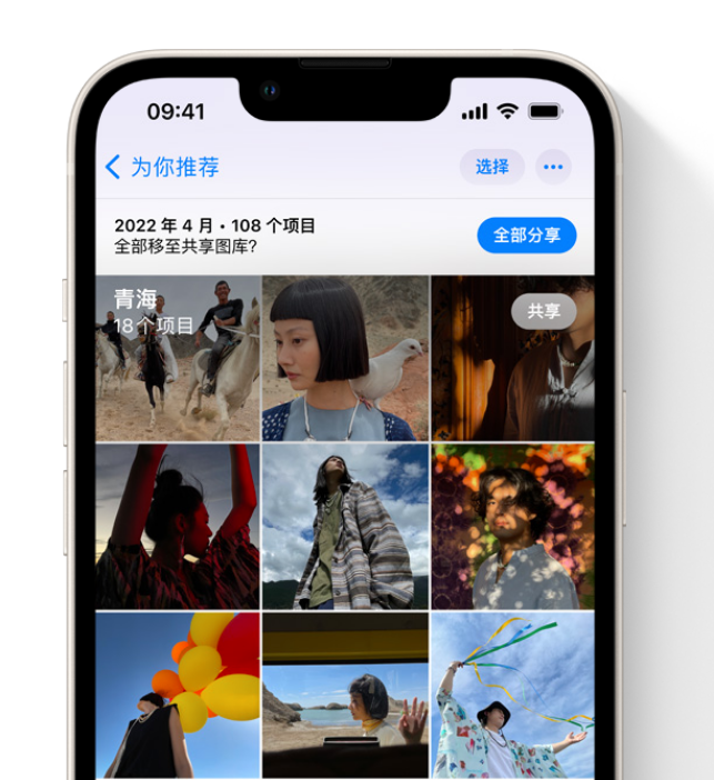 合阳苹果维修网点分享在 iPhone 上使用共享图库 