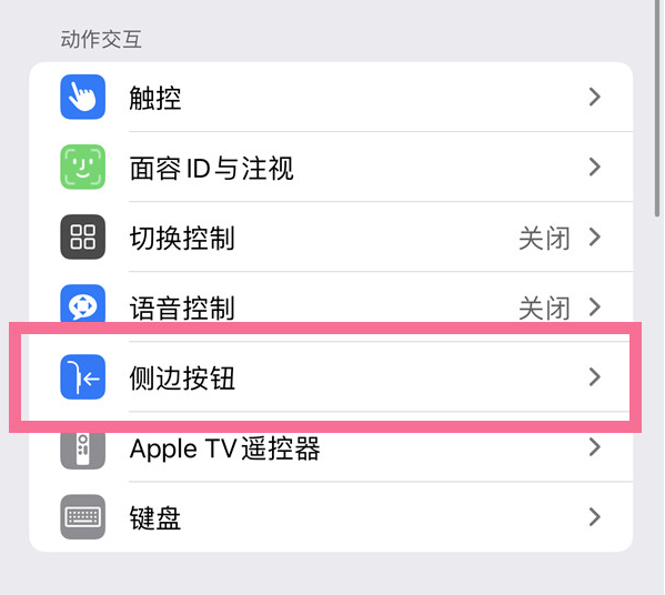 合阳苹果14维修店分享iPhone14 Plus侧键双击下载功能关闭方法 