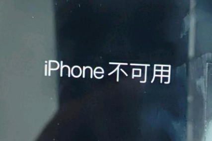 合阳苹果服务网点分享锁屏界面显示“iPhone 不可用”如何解决 