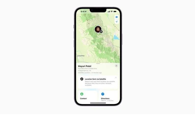 合阳苹果14维修分享iPhone14系列中 FindMy功能通过卫星分享位置方法教程 